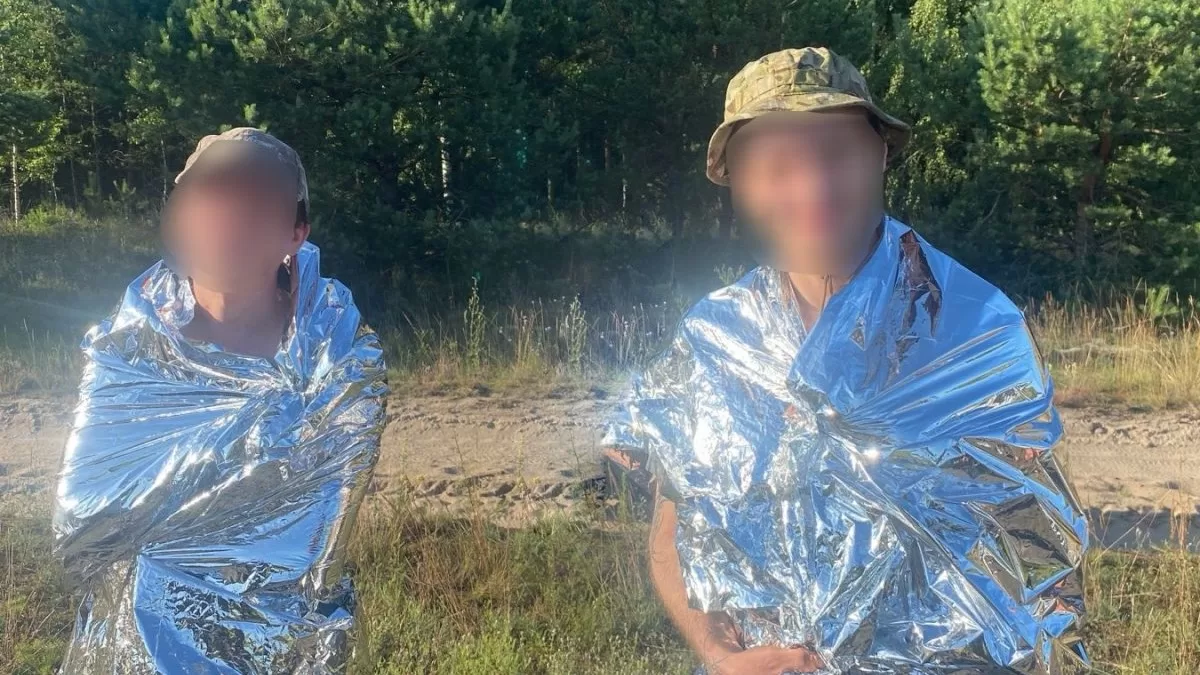 Двоє жителів Запоріжжя заблукали у прикордонні з Білоруссю / Фото ДПСУ