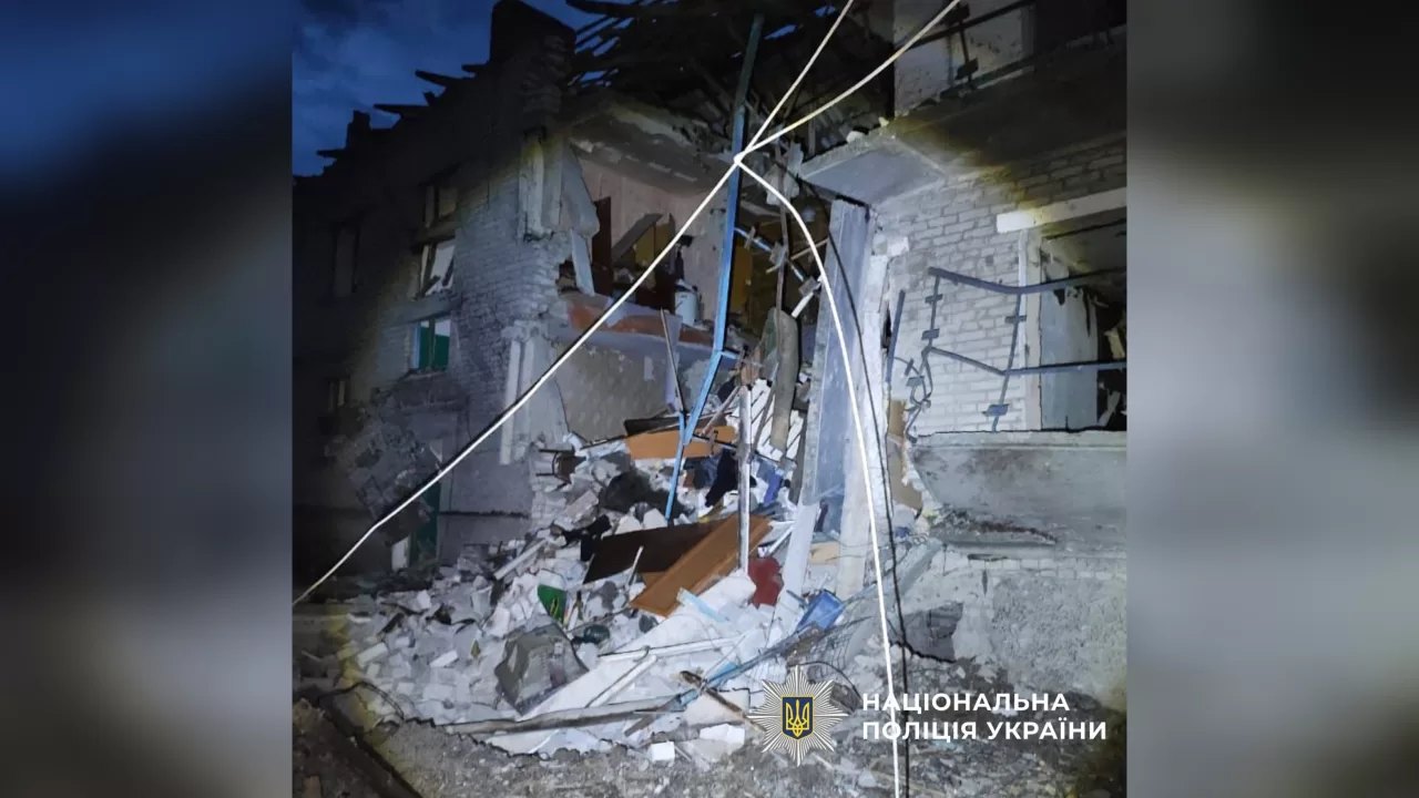 Зруйнований будинок на Харківщині / Фото: ГУНП в Харківській області