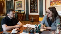 Президент Володимир Зеленський та Юлія Свириденко / Фото: Офіс президента