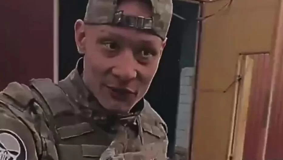 "Вагнерівець" Євген, який утік до Фінляндії після критики російського командування / Кадр з відео