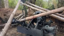 Уничтоженная российская гаубица / Фото: t.me/lost_warinua