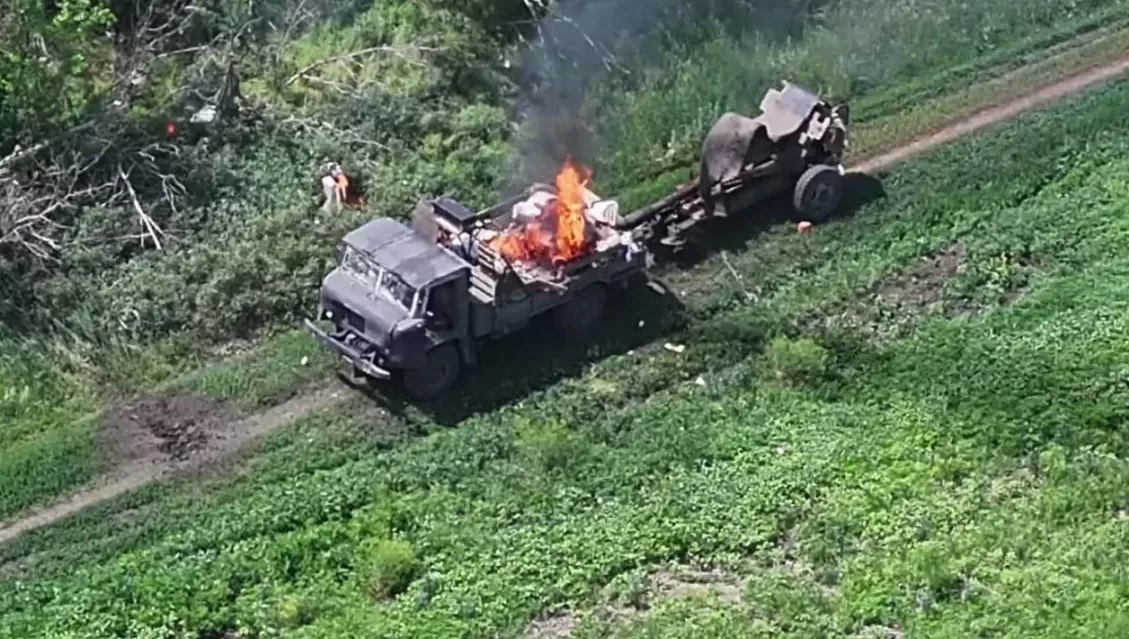 Знищена російська техніка на Донеччині / Фото: t.me/lost_warinua