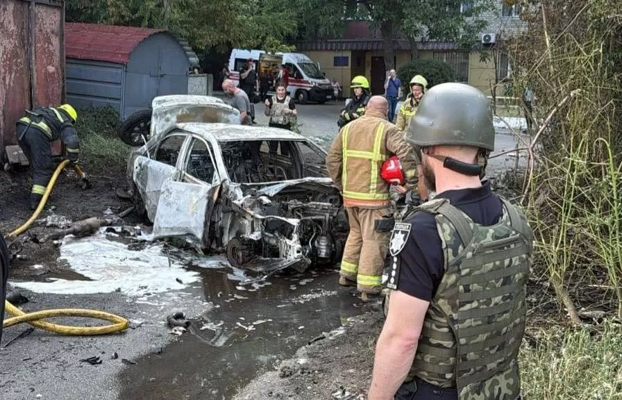 Место теракта в Днепре / Фото: Нацполиция
