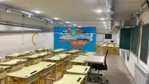 Школа в укрытии в Кегичевской громаде на Харьковщине / Фото: Суспільне