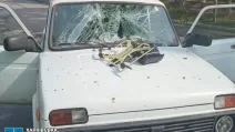 Российский дрон попал в гражданский автомобиль в Купянске / Фото Харьковская областная прокуратура