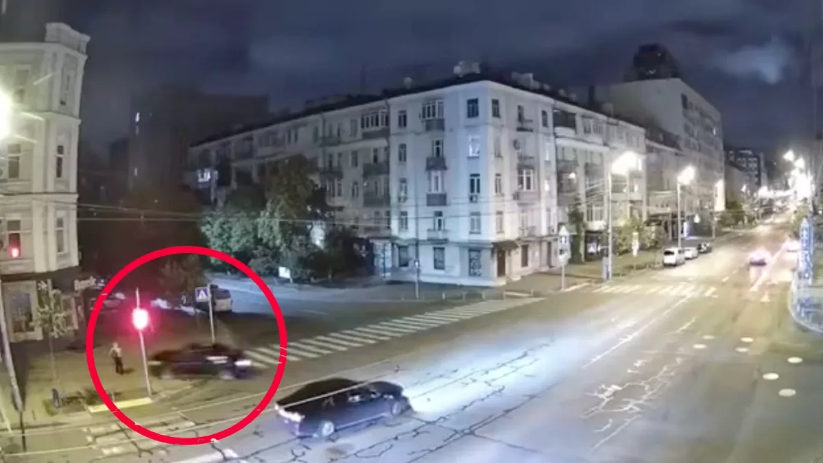 Момент ДТП с Андреем Молочным / Скриншот видео