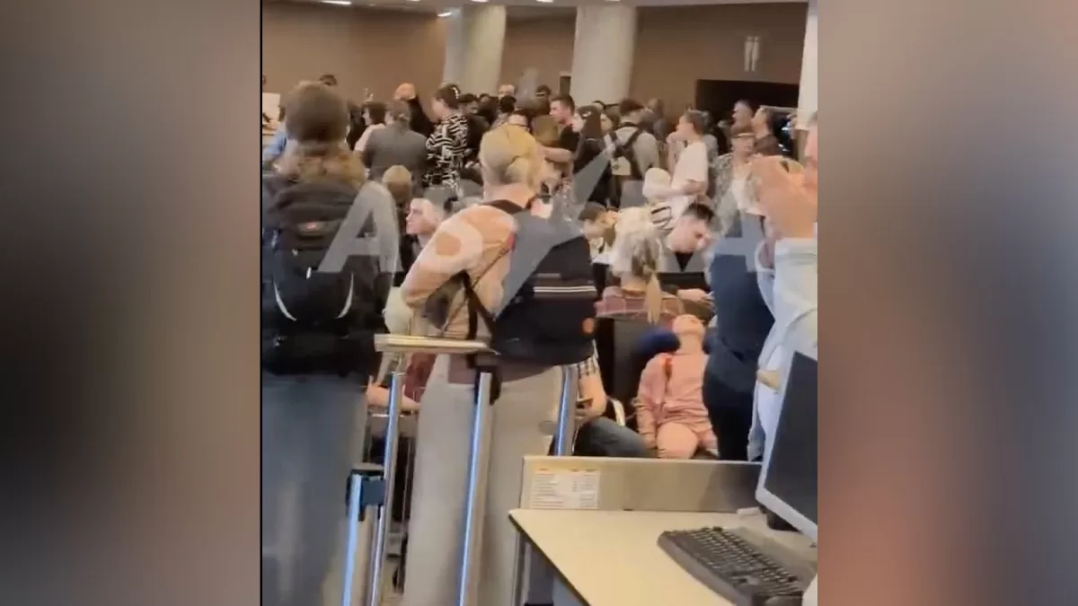 Ситуація в аеропорту Шереметьєво / Скріншот відео