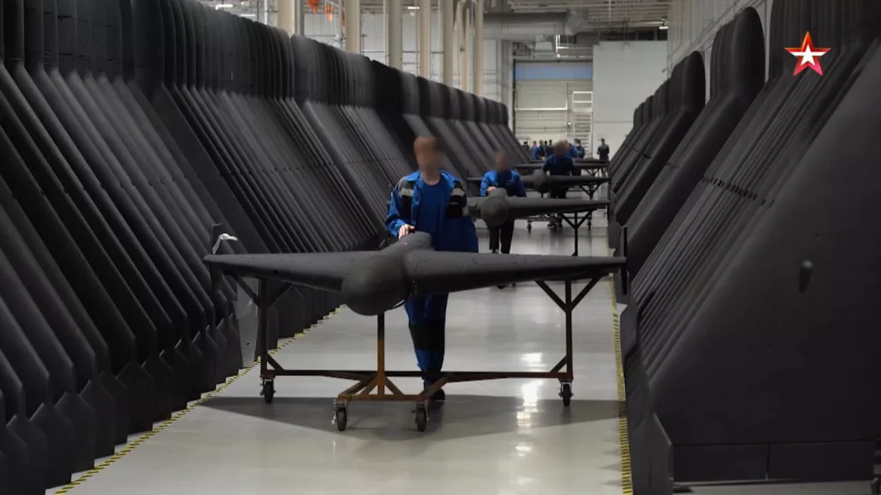 Screenshot from video: this is where the “Shaheds” are made