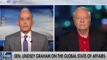 Сенатор США Ліндсі Грем в ефірі Fox News / Кадр з відео