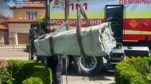 В Киеве саперы обезвредили боевую часть российской ракеты / Фото: ГСЧС