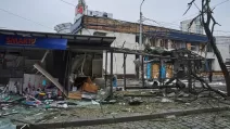 Пошкоджений магазин у Києві / Фото: Соцмережі