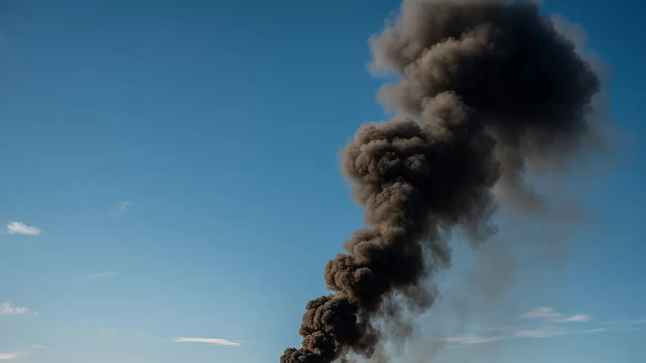 Smoke after the explosion / Photo: naftogaz.com