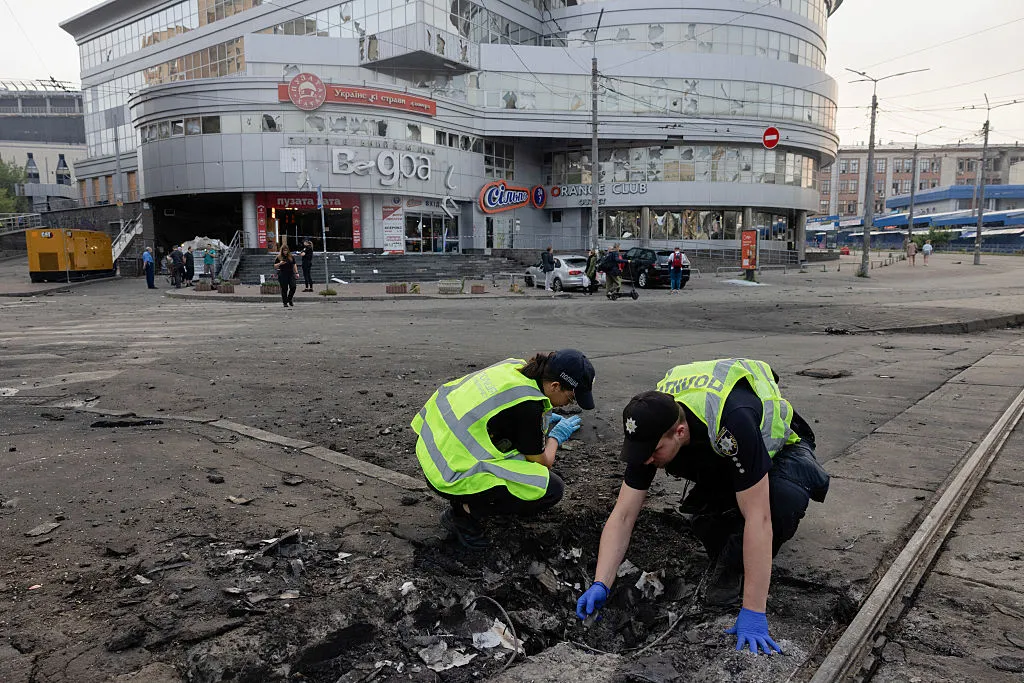 Киев после российской атаки / Фото: AFP