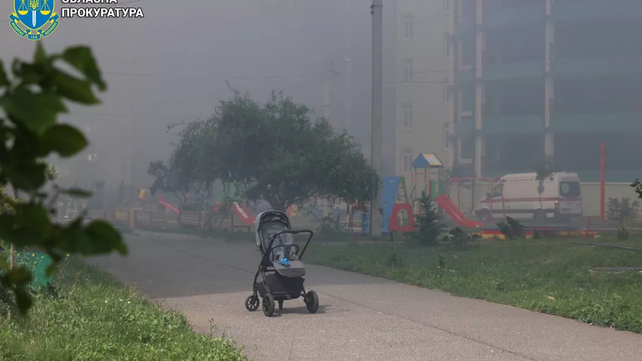 In Kharkiv, one of the aerial bombs hit a residential building / Photo: Kharkiv Regional Prosecutor's Office