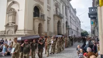У Львові поховали 12 бійців Королівської бригади / Фото: Служба супроводу 24 ОМБр
