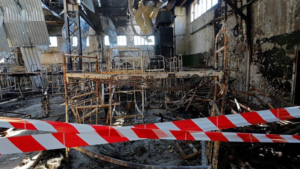 Место военного преступления РФ в Еленовке / Фото: Reuters
