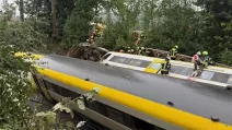 Спасатели ищут пассажиров поезда, сошедшего с рельсов / Фото: Bild