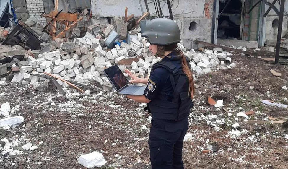 Поліція на місці обстрілу / Фото архівне: Поліція Харківщини