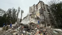 Разрушенный дом в Киеве 31 июля / Фото: МВД