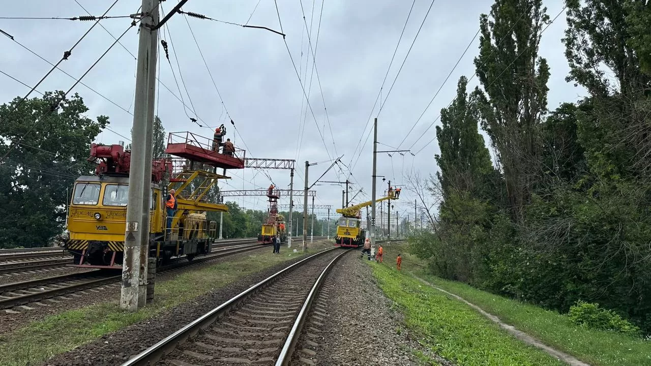 Ремонтные работы на одном из участков железной дороги в Киеве / Фото: Укрзалізниця