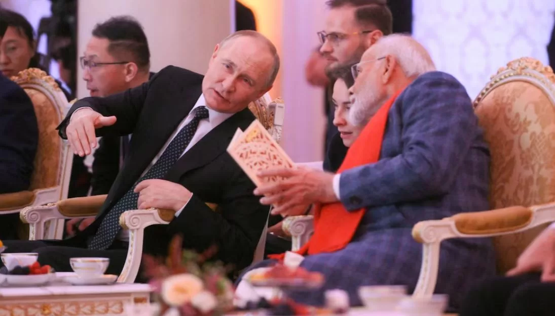 Премьер-министр Индии Нарендра Моди и российский лидер Владимир Путин / Фото: Reuters