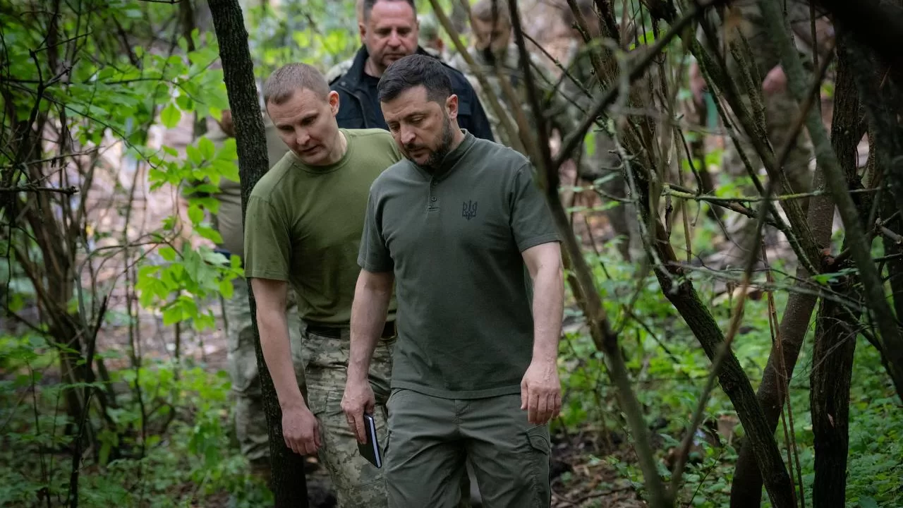 Володимир Зеленський на Вовчанському напрямку / Фото: t.me/V_Zelenskiy_official