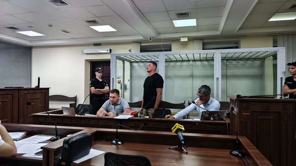 Полковник Василь Мишанський у суді / Фото: Суспільне