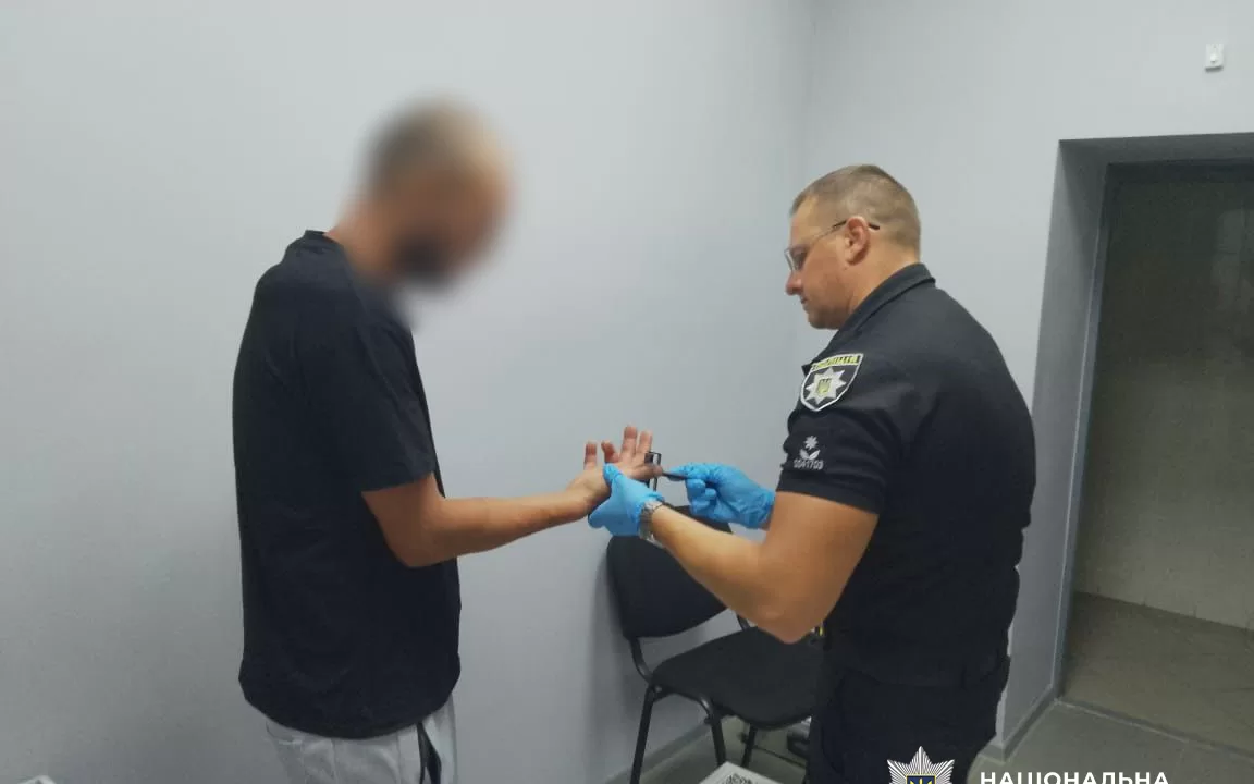 Затриманий за підозрою у замаху на вбивство / Фото: ГУНП в Одеській області