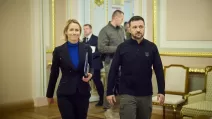 Президент Украины Владимир Зеленский и вице-президент Европейской комиссии и верховный представитель по вопросам внешней политики и политики безопасности Кая Каллас на встрече в Киеве, 1 декабря 2024 года / Фото Офис президента