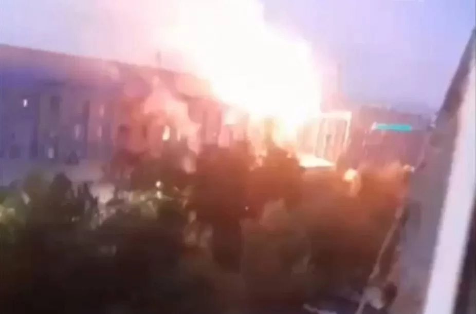 Пожежа на АТ "АПЗ" в Арзамасі / Скриншот