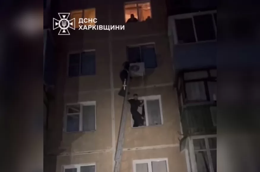 Порятунок дитини у Харкові / Скриншот