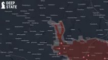 Линия фронта вблизи Доброполья / DeepState