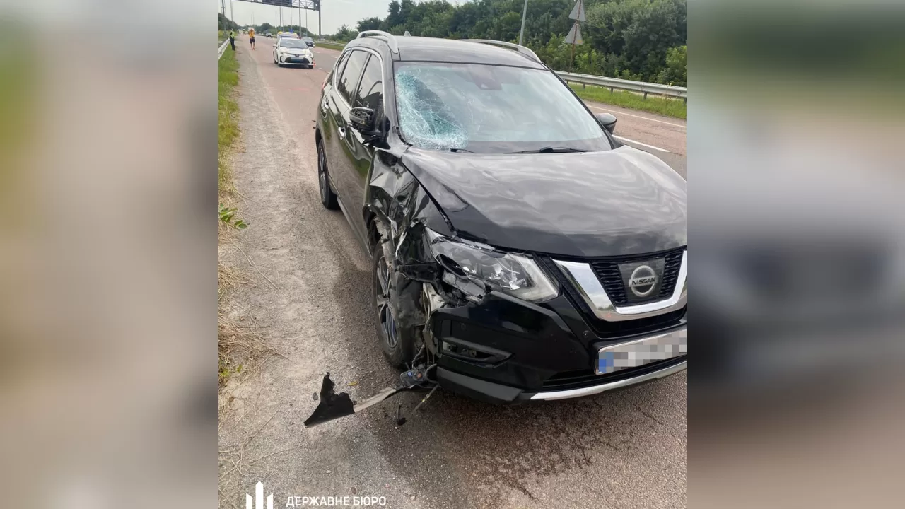 Пошкоджена внаслідок ДТП автівка / Фото: ДБР