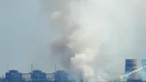Задымление на Запорожской АЭС / Фото из соцсетей
