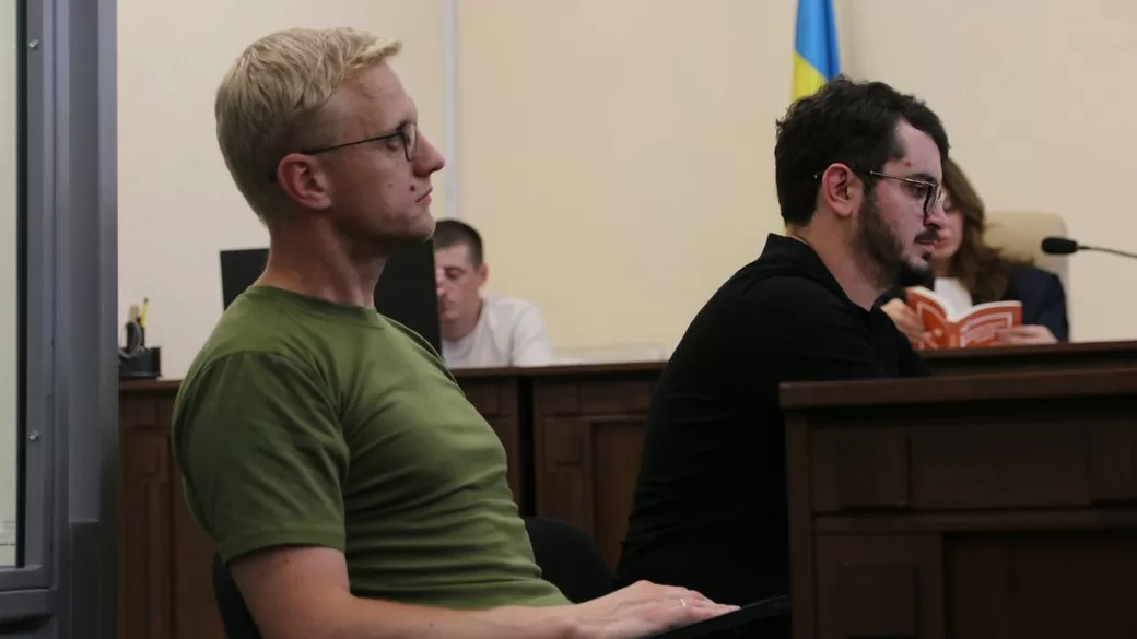 Виталий Шабунин в зале суда / Фото: Суспільне