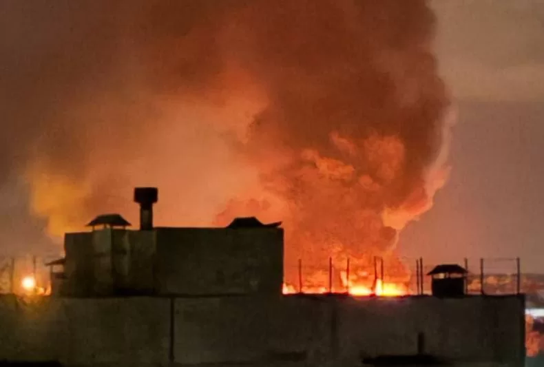 Пожежа в Єнакієвому / Фото: Соцмережі