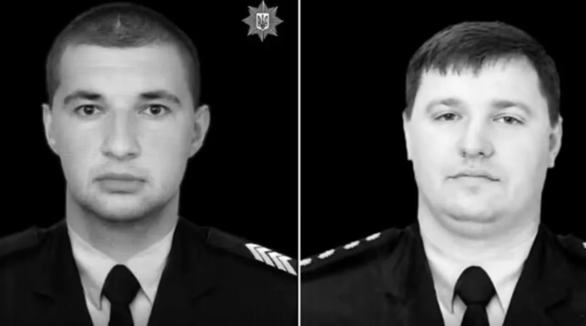 Погибшие полицейские: Роман Пеньков и Валентин Гавриш / Фото: полиция Донетчины