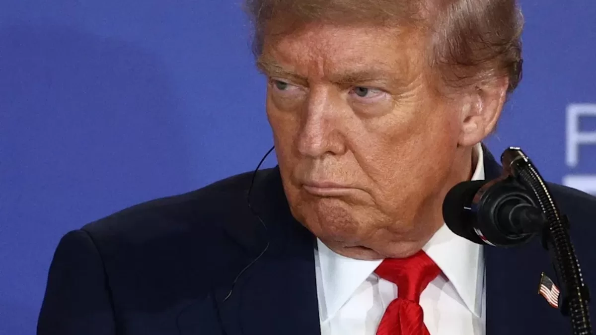 Президент США Дональд Трамп на пресконференції в Алясці / Фото IMAGO/SNA