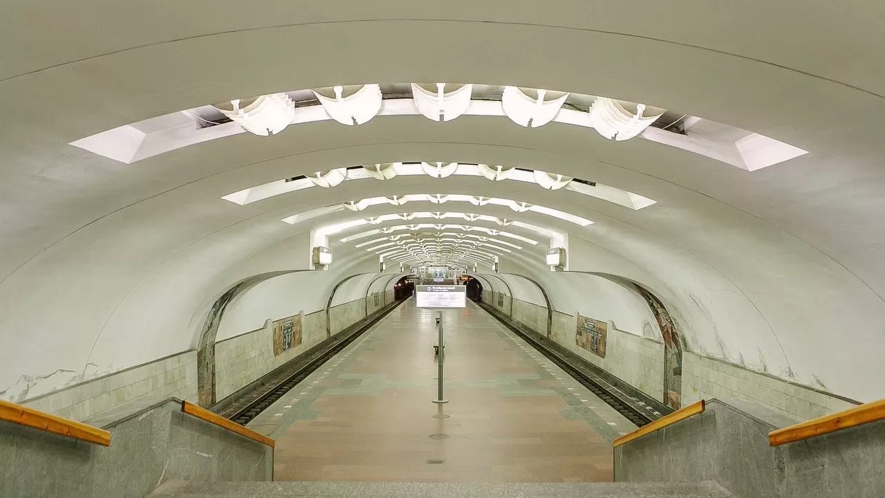 “Zakhysnykiv Ukrainy” station of the Kharkiv Metro / Photo: Municipal enterprise “Kharkiv Metro”