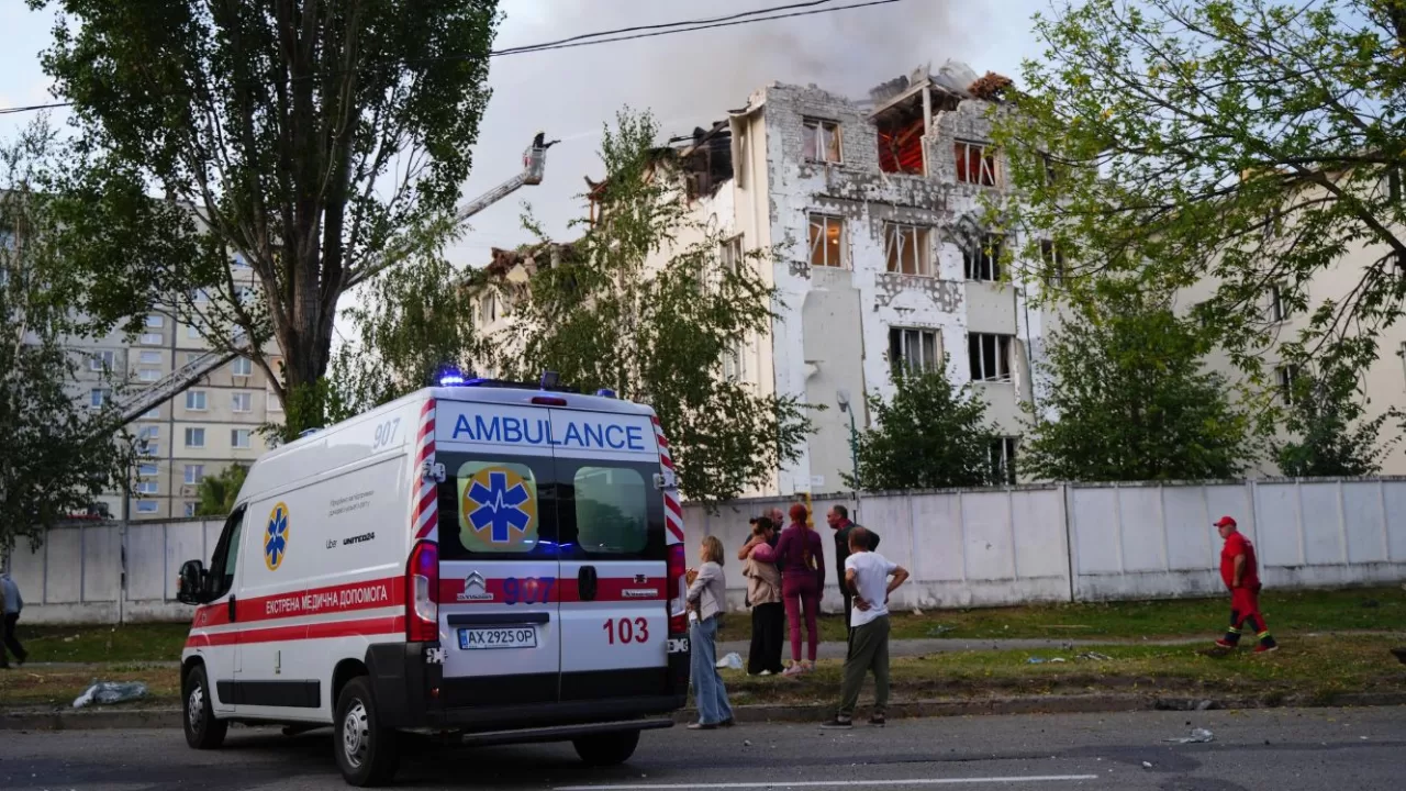 Наслідки атаки "Шахедів" на Індустріальний район Харкова / Фото: Суспільне