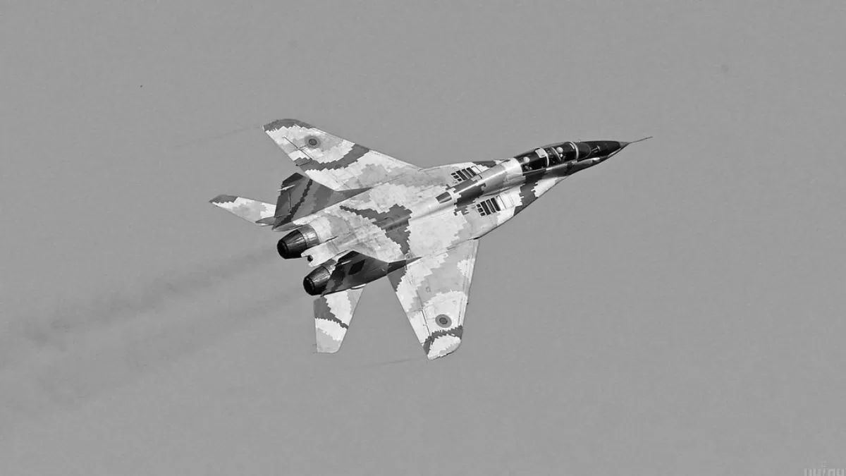 A MiG-29 fighter jet in the sky over an Air Force base of the Vasylkiv garrison (Kyiv region), July 25, 2017 / Photo UNIAN