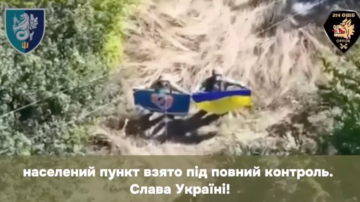 Зелений Гай взято під повний контроль Сил оборони України / Скріншот відео