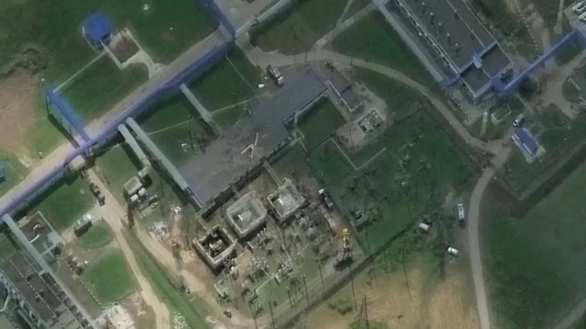 Супутникове зображення нафтоперекачувальної станції, що входить до складу трубопроводу «Дружба», яка була атакована дронами 19 серпня 2025 року в Тамбовській області Росії / Фото Maxar Technologies/Reuters