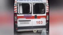 У Куп'янському районі внаслідок ворожих обстрілів пошкоджені автомобілі медичної допомоги / Фото Нацполіція