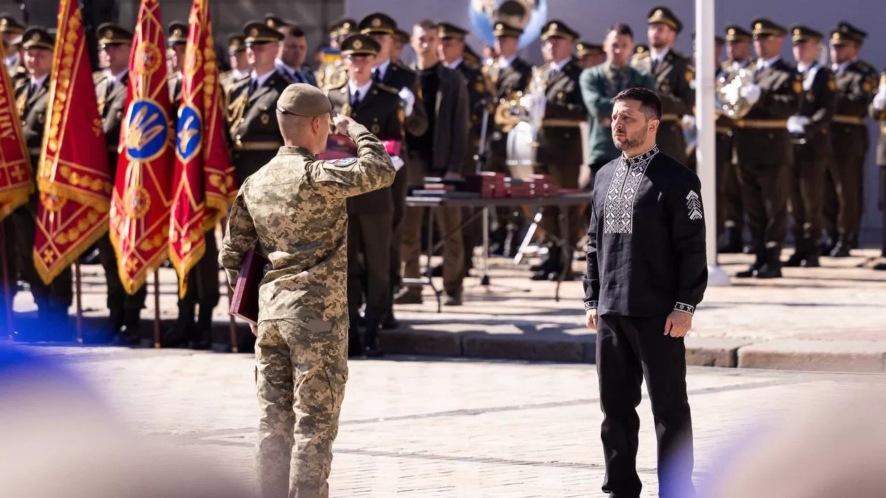 Volodymyr Zelensky during the celebrations of Ukraine's Independence Day, 24 August 2025, Kyiv / Photo by the Office of the President