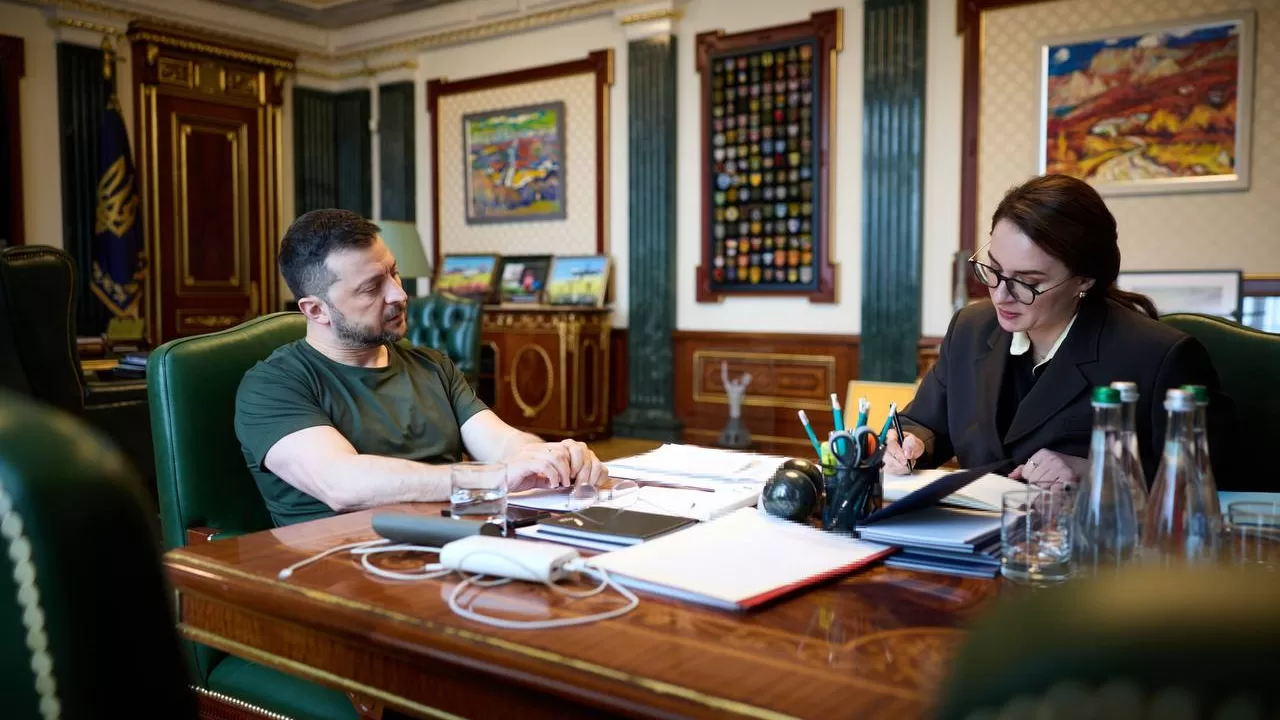 Президент Владимир Зеленский с премьер-министром Юлией Свириденко / Фото: ОП