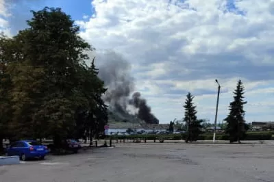 Fire after shelling / Photo: Social media