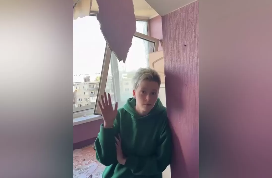 Власниця пошкодженої квартири у Києві / Скриншот