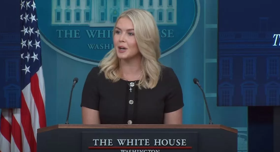 Прессекретар Білого дому Керолайн Левітт / Кадр з відео