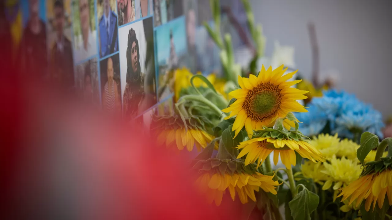 Меморіал загиблим захисникам / Фото: t.me/V_Zelenskiy_official